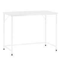 Biurko loft 100x50x76 cm industrialne, stolik komputerowy nowoczesny biały