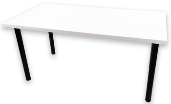 Biurko młodzieżowe gamingowe białe 136 cm DAMING LOW model 0 z listwą zasilającą, porty USB - DAMING