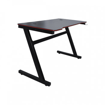 Biurko młodzieżowe gamingowe czarne 120 cm Bituxx z przepustem kablowym - BITUXX