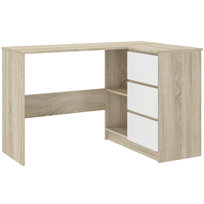 Biurko młodzieżowe narożne Dąb Sonoma 112 cm Mobene Modern N-4P