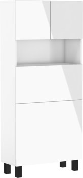 Biurko młodzieżowe rozkładane białe 80 cm BIM Furniture HOMI z nadstawką nad biurko - BIM Furniture