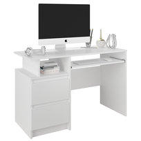 Biurko młodzieżowe tradycyjne białe 114 cm Mobene Modern