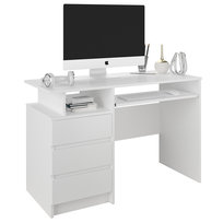 Biurko młodzieżowe tradycyjne białe 114 cm Mobene Modern