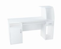 Biurko młodzieżowe tradycyjne białe 150 cm Meble-Bestseller RESET