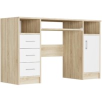 Biurko młodzieżowe tradycyjne Dąb Sonoma 120 cm Mobene N-11 Framire