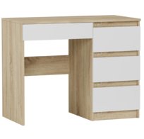 Biurko młodzieżowe tradycyjne Dąb Sonoma 96 cm Mobene Modern N34