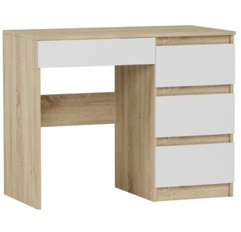 Biurko młodzieżowe tradycyjne Dąb Sonoma 96 cm Mobene Modern N34 - Mobene