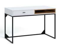 Biurko OLIER OL-01 Szerokość 120 cm w Stylu LOFT z szufladą Białe