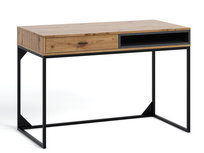 Biurko OLIER OL-01 Szerokość 120 cm w Stylu LOFT z szufladą Dąb Artisan
