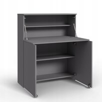 Biurko rozkładane VERTO składane w szafkę komputerowe szkolne szare