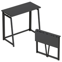 Biurko Składane Mark Adler Leader 1.5 Black, półka 10cm, łatwy montaż