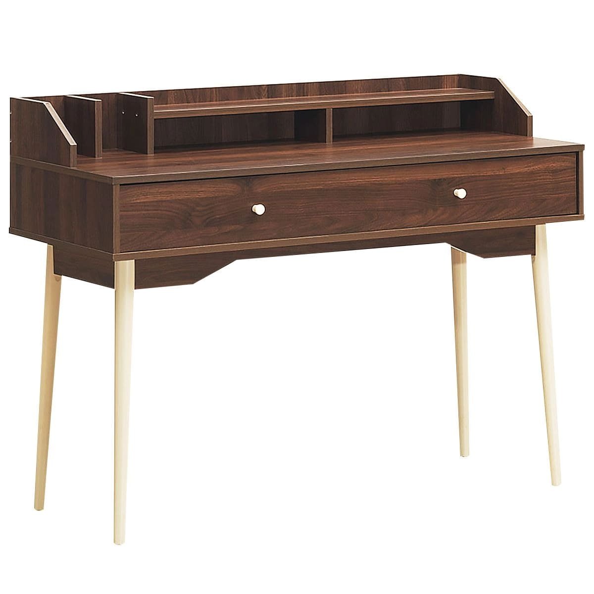 Bureau 110x50x93 cm massief grenenhout zwart kopen