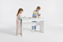 Biurko / Toaletka BASIC 110 cm Białe z Szufladą Meble Kobi