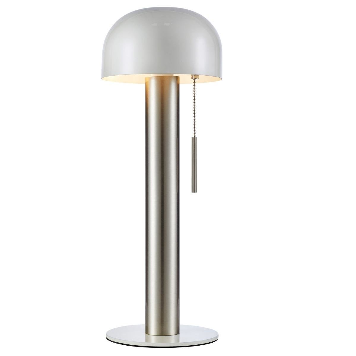 Markslojd Markslojd Biały Biurkowa Lampka Costa 108577 Włącznik Pociągowy Grzyb Nikiel