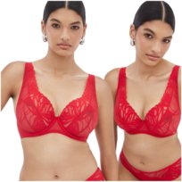 Biustonosz Alles Adore M Bralette Czerwony - 70F Alles