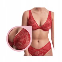 Biustonosz ALLES Beverly M Bralette czerwony - 65D Alles