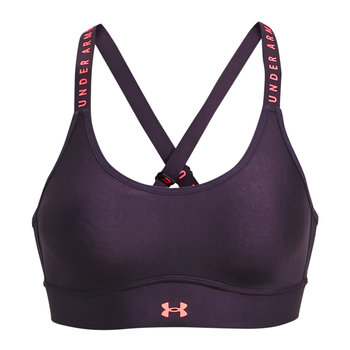 Biustonosz fitness Under Armour Infinity Covered Mid fioletowy 1363353-541 XS - Under Armour