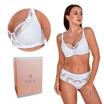 Biustonosz GAIA Semi-soft Keto 1134 półusztywniany biały 85D GAIA