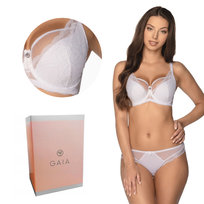 Biustonosz GAIA Semi-Soft Veronika 931 półusztywniany biały  85F GAIA