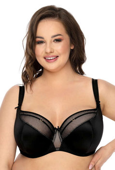 Biustonosz półusztywniany czarny Janet M-3300/21-80F - MAT Lingerie