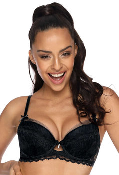 Biustonosz push-up czarny Angel M-3329/11-70B - MAT Lingerie