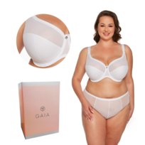 Biustonosz Semi-Soft Sonia 1058 MAXI półusztywniany biały  80J GAIA