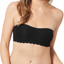 Biustonosz Sloggi Zero Feel Lace Bandeau XS Czarna Opaska Bezszwowa Sloggi