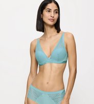 Biustonosz Triumph Aura Spotlight usztywniany z fiszbinami koronkowy 85B Triumph