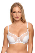 Biustonosz z koronką Semi-Soft Sabina 1301 półusztywniany biały  85F GAIA