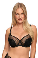 Biustonosz z koronką Semi-Soft Sabina 1301 półusztywniany czarny  95C GAIA