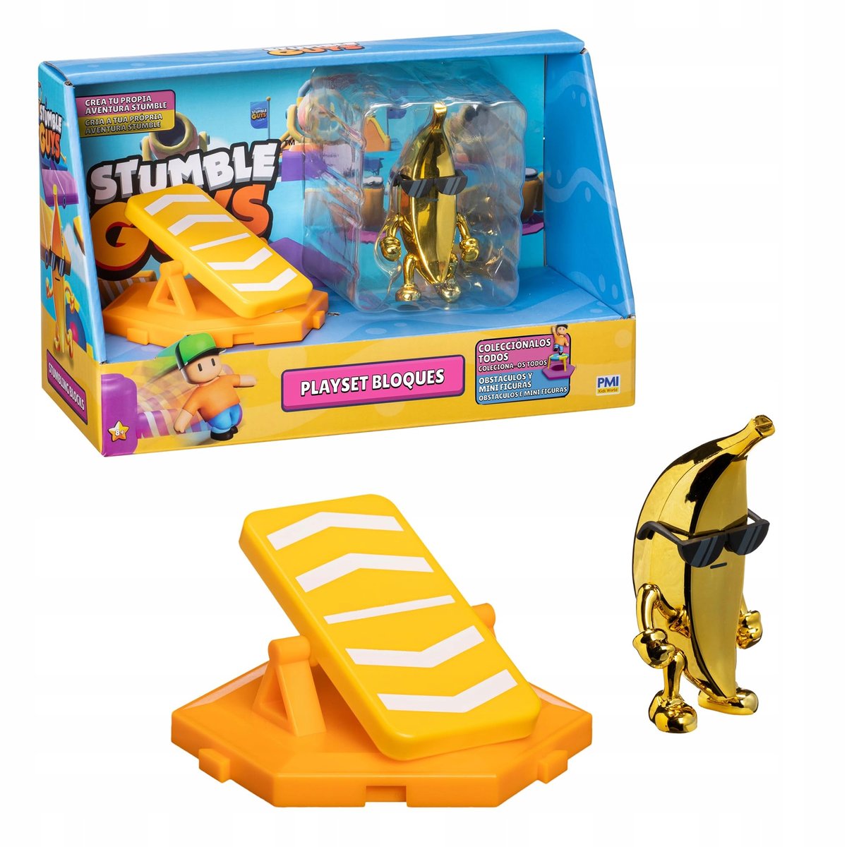 Bizak Stumble Guys - Confezione Da 3 Figure Da Collezione Da 7,5 Cm - Personaggi Ufficiali Del Videogioco - Assortimento 1 - Giocattolo Per Bambini E Ragazzi Dagli 8 Anni - 4