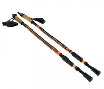 BJORN, Kije Nordic Walking regulowane, Pacer, pomarańczowy, 110-135, cm BJORN