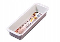 BLACHA FORMA KEKSÓWKA WĄSKA DO PIECZENIA CHLEBA CIAST PASZTET 13x39cm