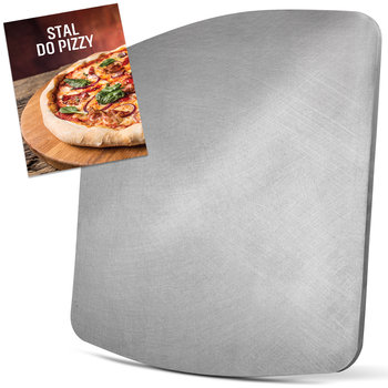 BLACHA STAL DO PIECZENIA PIZZY CHLEBA PŁYTA NA GRILL 6MM 38x35 6mm - BALU