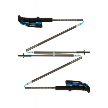 Black Diamond, Kije trekkingowe, Distance Carbon Ultra Blue Z-Poles (BD112205-0000), czarny, 110cm - Black Diamond