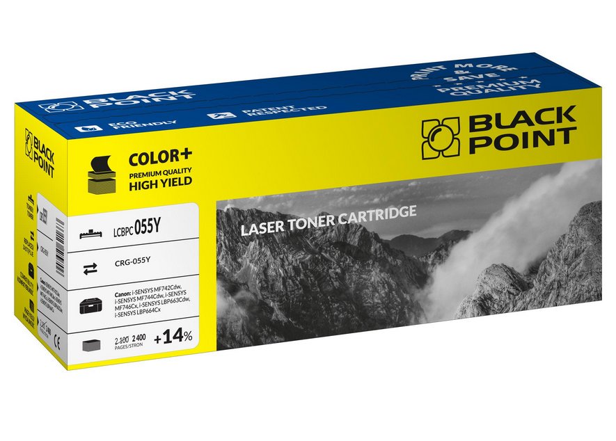 Фото - Чорнила й тонер Black Point LCBPC055Y zamiennik CANON CRG-055Y  (yellow)