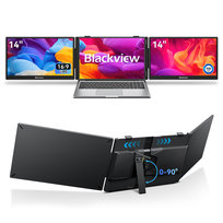 Blackview DCM5 potrójny monitor do laptopa 14" przenośny rozszerzenie ekranu 1080P TÜV-Pasuje do 13" - 17,3" Blackview