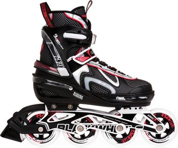 Blackwheels, Rolki regulowane Flex, czarno-czerwony, rozmiar 35-38 - Blackwheels