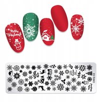 Blaszka Płytka do Stempli do zdobienia Paznokci