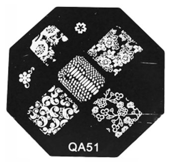 Blaszki Płytki ze zdobieniami Wzór QA51 - Finess
