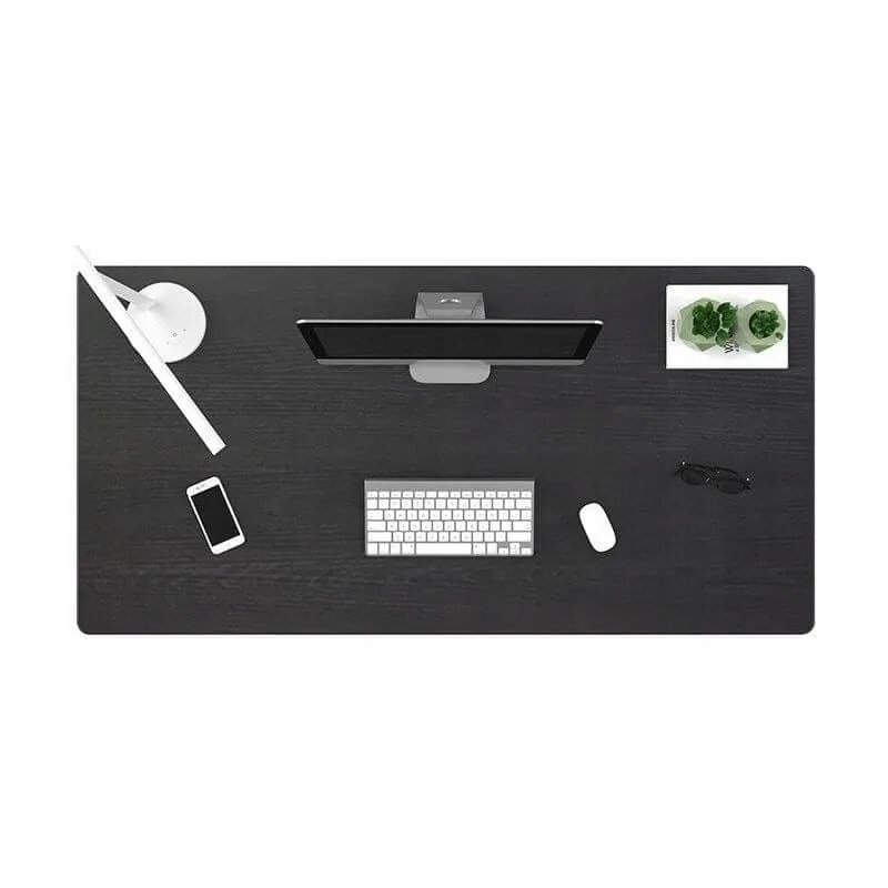 BLAT DO BIURKA 160x80 CM CZARNY TP1608 ODPORNY LAMINOWANY NOWOCZESNY ...