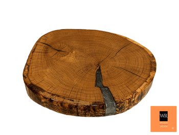 Blat Z Plastra Drewna Żywica Epoksydowa 38 X 44 X 5 cm Pdob_130224_Z00 / Wood & Resin - WOOD & RESIN