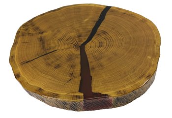 Blat Z Plastra Drewna Żywica Epoksydowa 48 X 55 X 6 cm Pdob_150101_Z00 / Wood & Resin - WOOD & RESIN