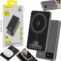 BLAVEC POWERBANK MAGSAFE MAGNETYCZNY MINI INDUKCYJNY 5K DO IPHONE SAMSUNG