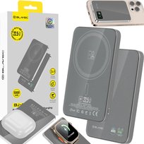 BLAVEC POWERBANK MAGSAFE MAGNETYCZNY MINI INDUKCYJNY CIENKI 5000 mAh 22,5W