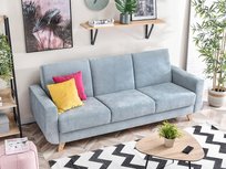 BŁĘKITNA WERSALKA KADI NA NÓŻKACH Z FUNKCJĄ SPANIA I SCHOWKIEM