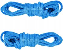 BŁĘKITNE Okrągłe Sznurówki do Adidasów Trekking Outdoor Sznurowadła 60 cm