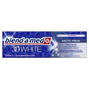 Blend-A-Med 3D White Arctic Fresh Pasta Do Zębów 75 Ml - Blend-a-med