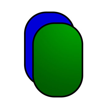Blenda owalna 2w1 green screen - blue screen - CineGEN