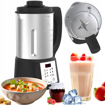 Blender kielichowy mikser do gotowania zupy TurboTronic zupowar soup maker 1,6L 1000w Srebrny - TurboTronic